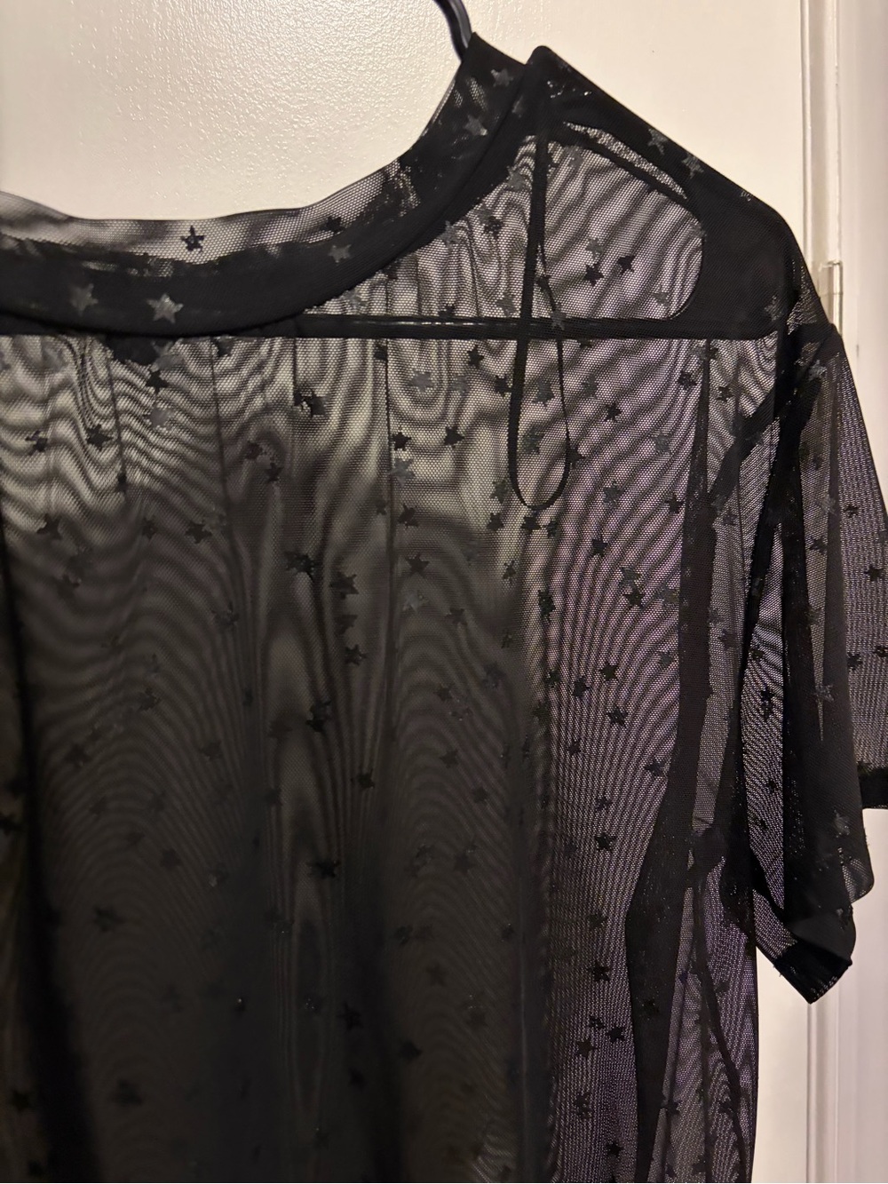 H&M mesh star design shirt
